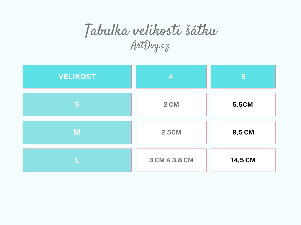 Tabulka velikosti